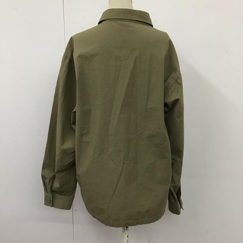 ロデオクラウンズ Rodeo Crowns シャツ、ブラウス 長袖 420BSA01-0260 ディズニー ミッキーマウス ドナルドダック ミリタリーシャツ FREE キャラクター カーキ / カーキ / レディース USED 古着 中古 10120234