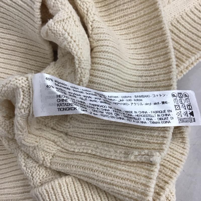 ザラ ZARA ニット、セーター 半袖 ベスト S 無地 アイボリー / アイボリー / レディース USED 古着 中古 10136905
