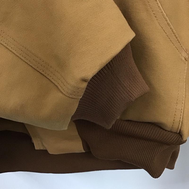 カーハート Carhartt ジャケット、上着 ジャケット、ブレザー ジップアップジャケット アウター ジップアップパーカージャケット L ロゴ、文字 茶 / ブラウン / メンズ USED 古着 中古 10136856
