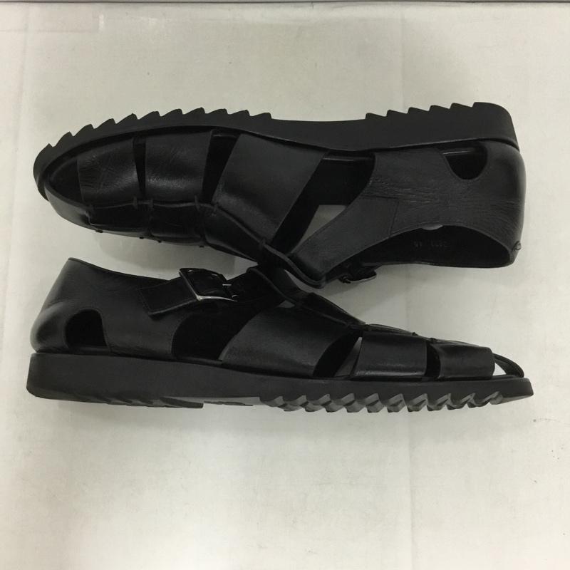 パラブーツ Paraboot サンダル サンダル 123312 グルカサンダル レザー PACIFIC 45 箱有 無地 黒 / ブラック / メンズ USED 古着 中古 10138474