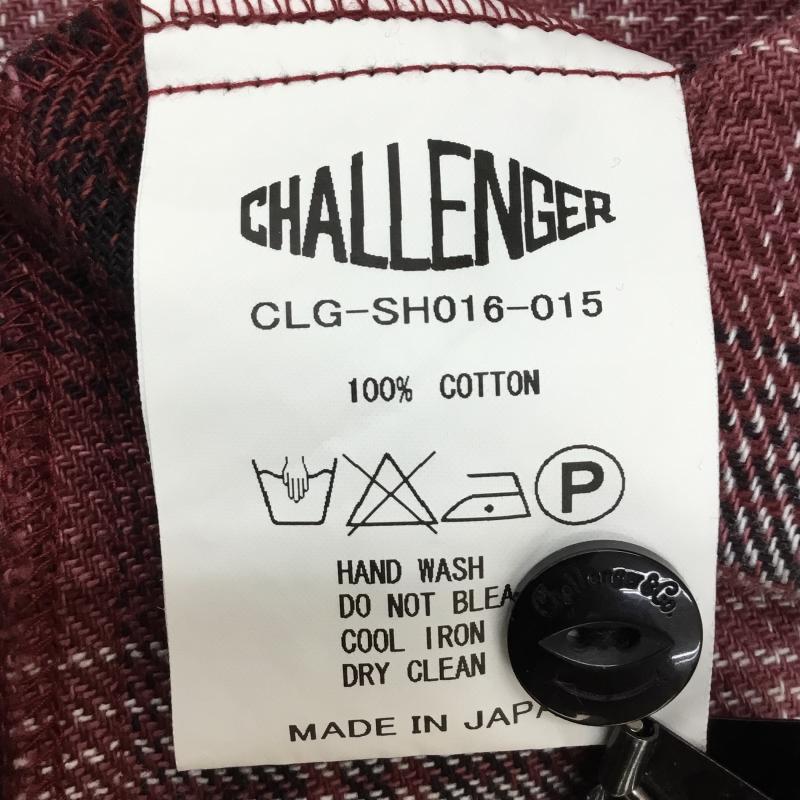 チャレンジャー CHALLENGER シャツ、ブラウス 長袖 CLG-SH016-015 M チェック 赤 / レッド / メンズ USED 古着 中古 10143633