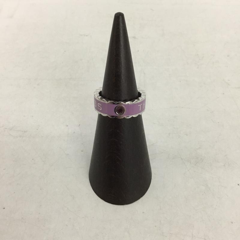 マークジェイコブス MARCJACOBS アクセサリー 指輪 THE MEDALLION RING SCALLOPED ザ メダリオン リング スカラップ 11号 ロゴ、文字 紫 / パープル / レディース USED 古着 中古 10133409