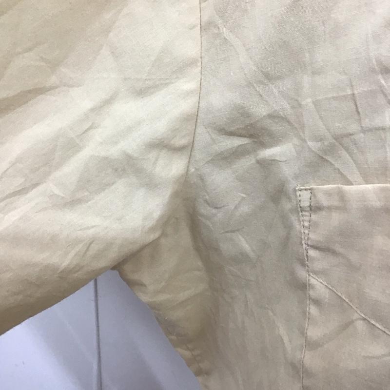 古着 USED シャツ、ブラウス 半袖 半袖シャツ カラーシャツ 半袖カットソー キューバシャツ カジュアルシャツ 無地 ベージュ / ベージュ / メンズ USED 古着 中古 10106753