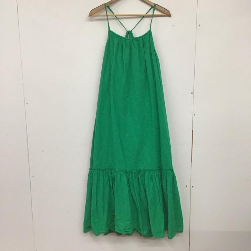 フリークスストア FREAK S STORE ワンピース ロングスカート ノースリーブロングワンピース フレアスカート キャミワンピース FREE 無地 緑 / グリーン / レディース USED 古着 中古 10137568
