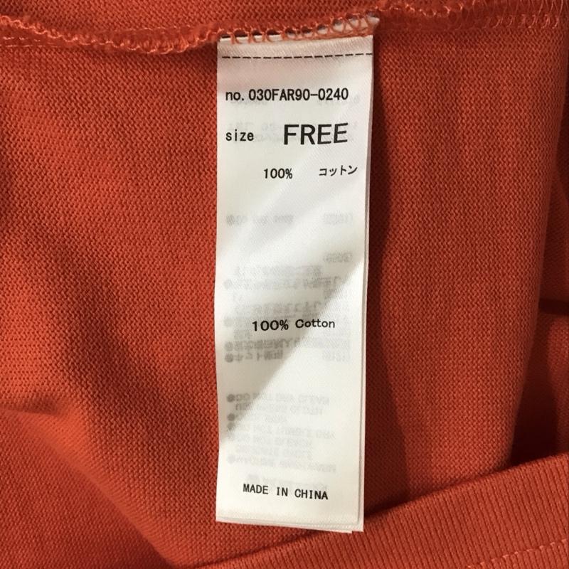 スライ SLY Tシャツ 半袖 030far90-0240 COMPACTSLYLOGOTシャツ 半袖カットソー FREE ロゴ、文字 橙 / オレンジ / レディース USED 古着 中古 10116306