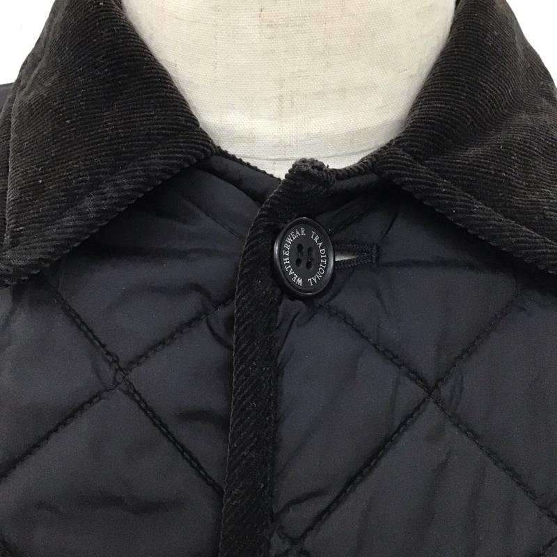 トラディショナルウェザーウェア Traditional Weatherwear ジャケット、上着 ジャケット、ブレザー キルティングジャケット カラージャケット ボタン前開ジャケット アウター 38 無地 黒 / ブラック / メンズ USED 古着 中古 10124665