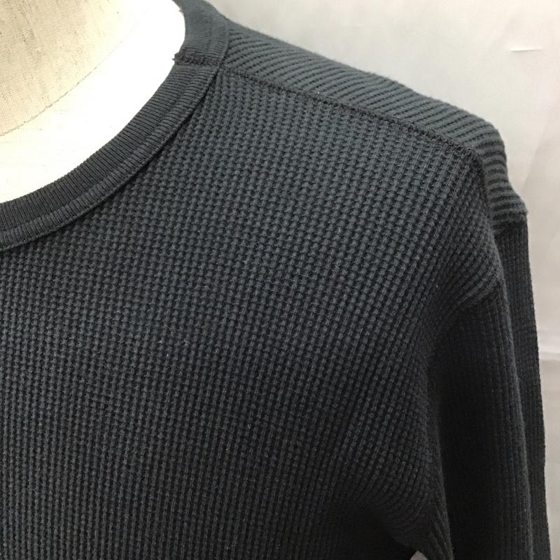 ブルコ BLUCO カットソー 長袖 長袖カットソー クルーネックカットソー ロングスリーブカットソー L 無地 紺 / ネイビー /  メンズ USED 古着 中古 10110980