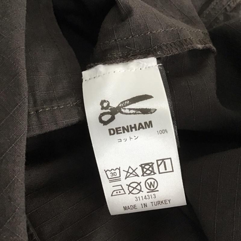 デンハム DENHAM シャツ、ブラウス 長袖 S 無地 茶 / ブラウン / メンズ USED 古着 中古 10133342