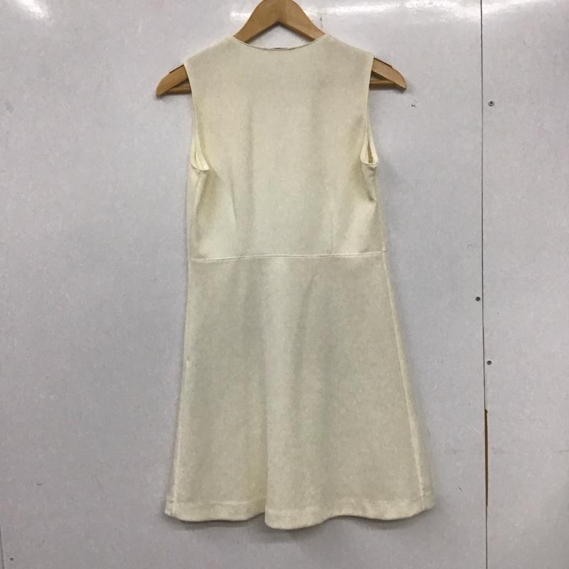 ザラ ZARA ワンピース ミニスカート M 無地 白 / ホワイト /  レディース USED 古着 中古 10133647