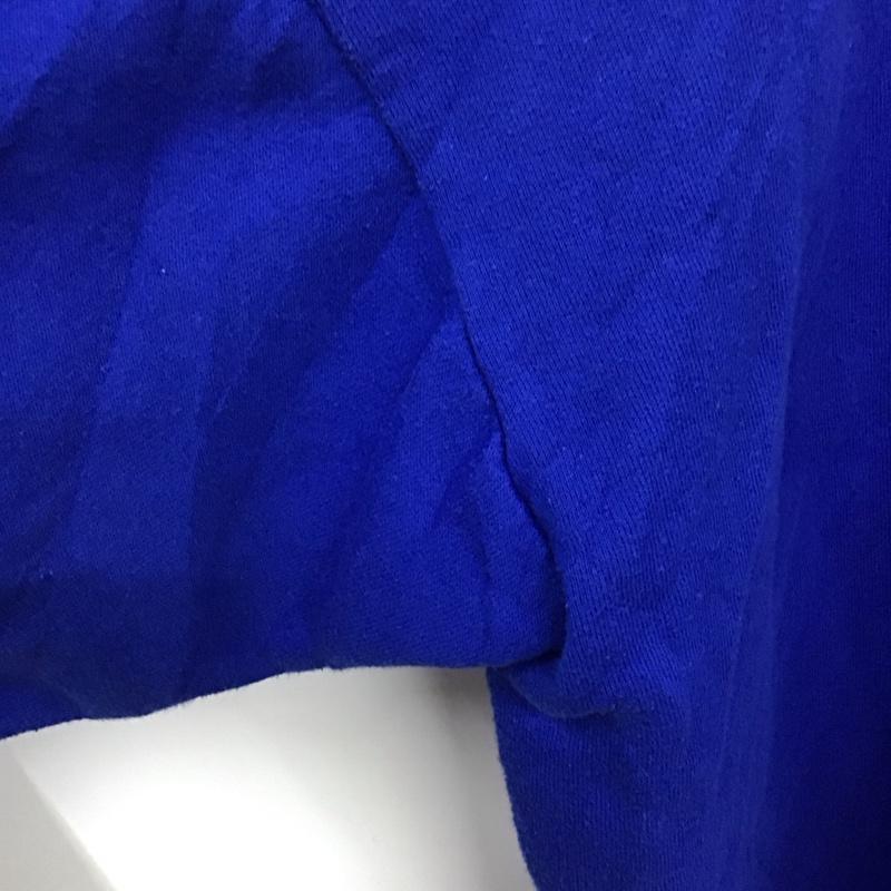ヘインズ HANES パーカー 長袖 XL 無地 X プリント 青 / ブルー / メンズ USED 古着 中古 10130160