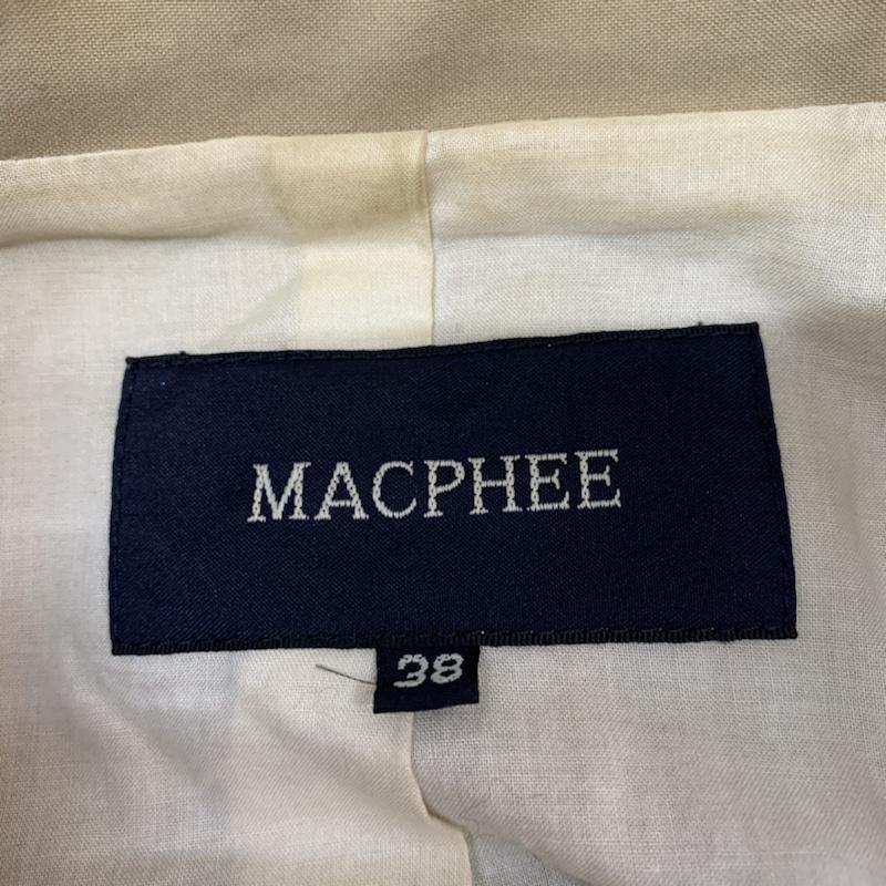 マカフィー MACPHEE ジャケット、上着 ジャケット、ブレザー ステンカラージャケット 38 無地 ベージュ / ベージュ / レディース USED 古着 中古 10042201