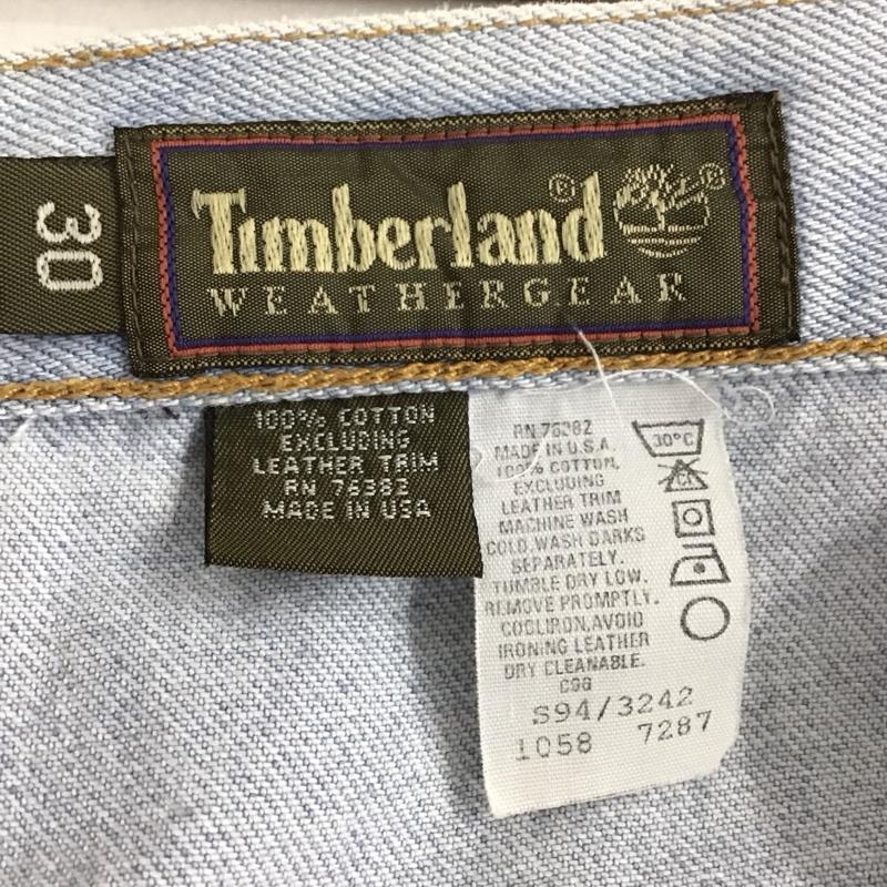 ティンバーランド Timberland パンツ ショートパンツ デニムパンツ ショートパンツ ハーフパンツ 90s 緑タグ 30インチ 無地 インディゴ / インディゴ / メンズ USED 古着 中古 10133155