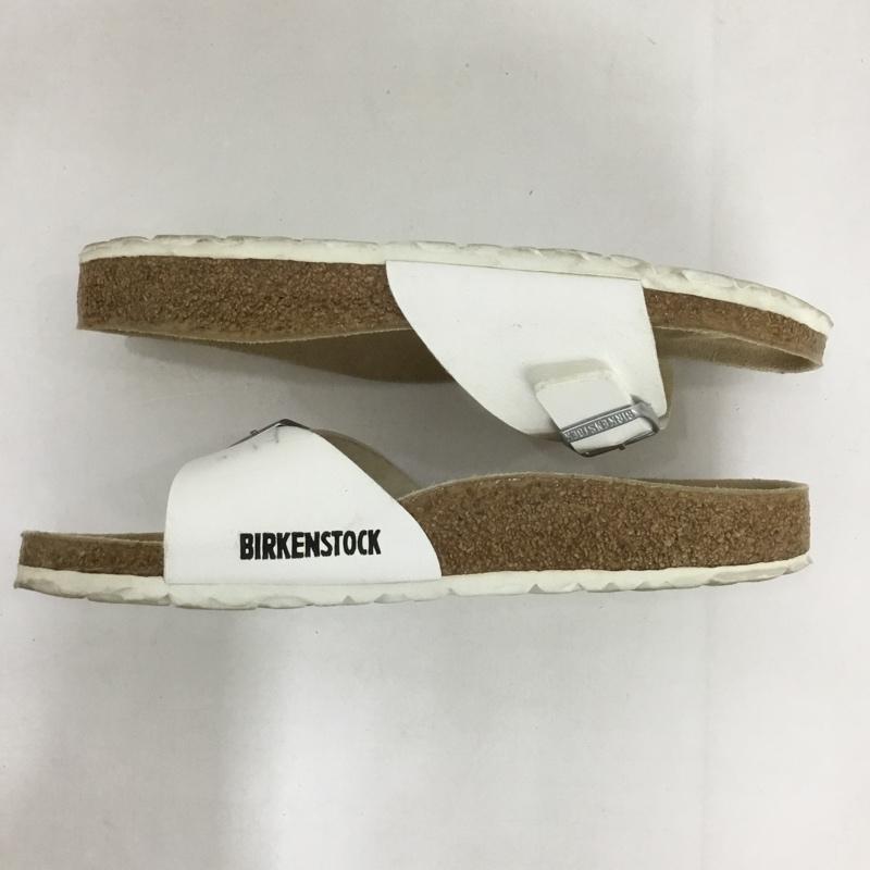 ビルケンシュトック BIRKENSTOCK サンダル サンダル MADRID 24 37 24.0cm ロゴ、文字 白 / ホワイト / レディース USED 古着 中古 10124372