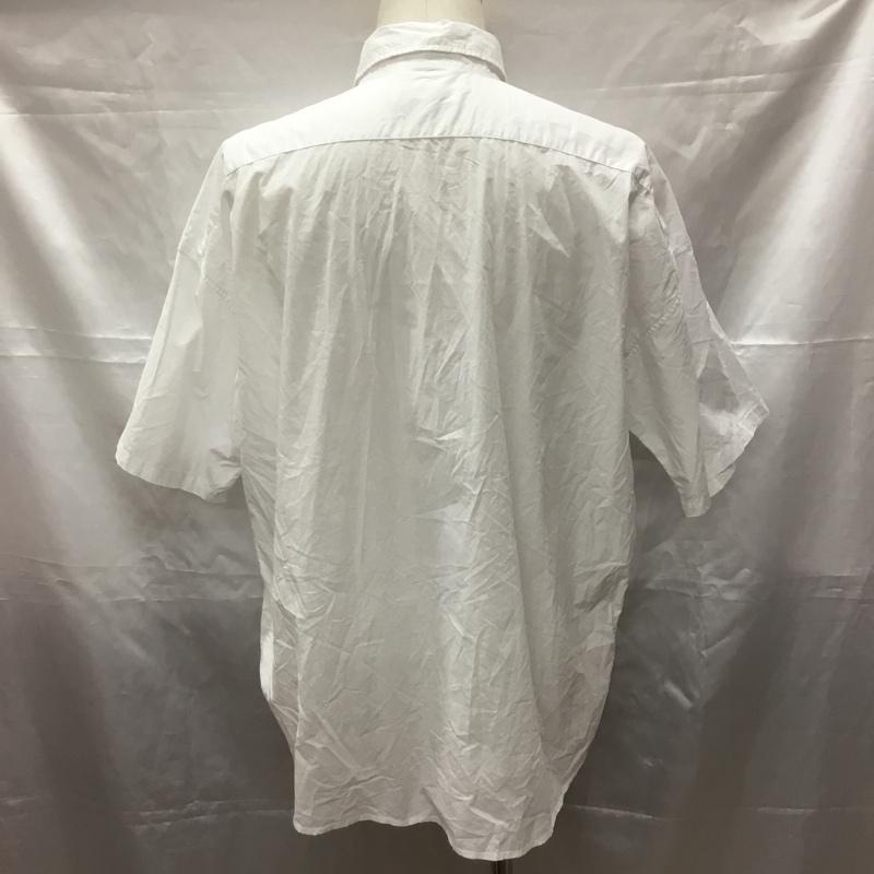 ユーエスポロアッスン U.S.POLO ASSN. シャツ、ブラウス 半袖 半袖シャツ カラーシャツ 半袖カットソー 無地シャツ M ロゴ、文字 白 / ホワイト /  メンズ USED 古着 中古 10113286