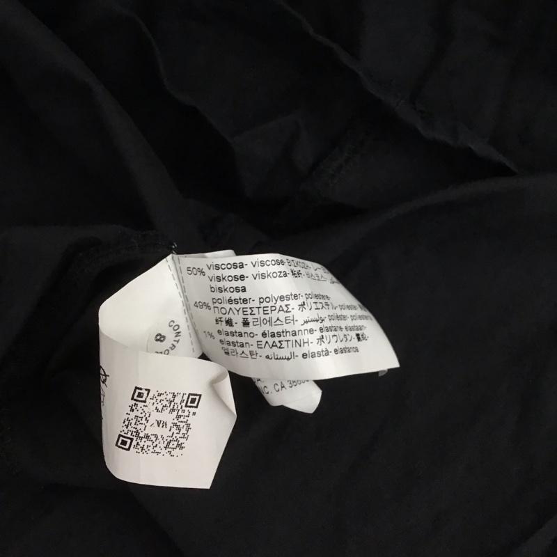 ザラ ZARA ワンピース ロングスカート ロングワンピース 半袖ニットワンピース フレアスカート S 無地 黒 / ブラック / レディース USED 古着 中古 10141425