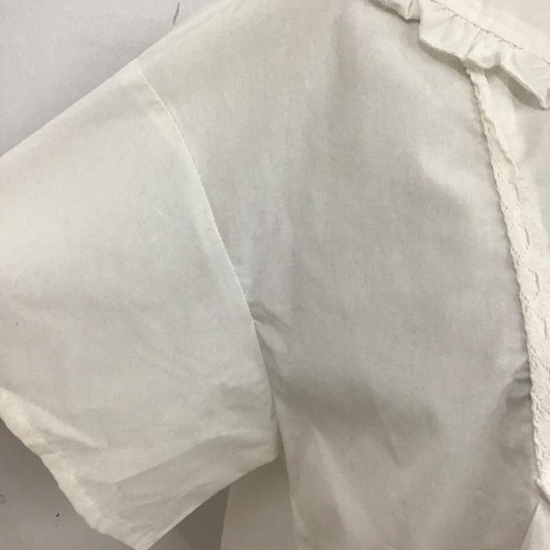 エヘカソポ ehka sopo カットソー 半袖 1708152 セーラーカラー FREE 無地 白 / ホワイト / レディース USED 古着 中古 10116489