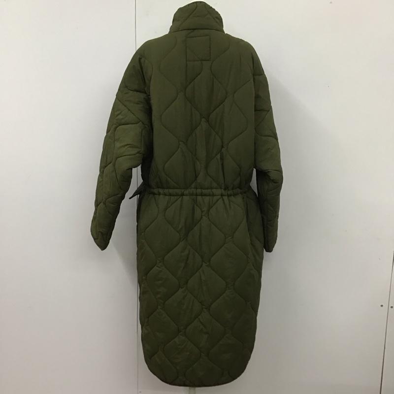 ザラ ZARA コート コート一般 4391 717 505 撥水加工パフジャケット キルティングコート S 無地 カーキ / カーキ / レディース USED 古着 中古 10112155