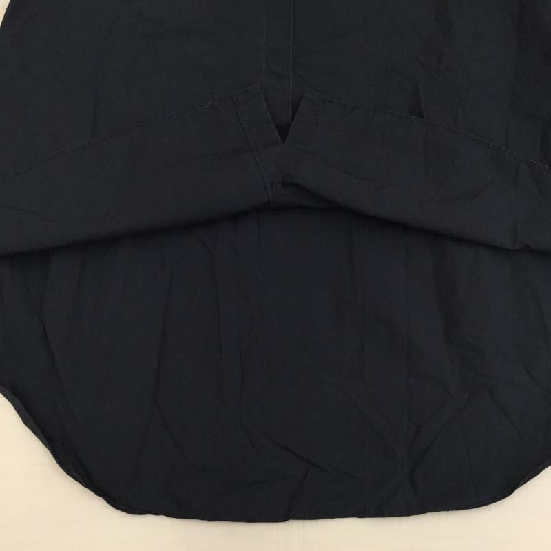 オキラク OKIRAKU シャツ、ブラウス 七分袖 FREE 無地 紺 / ネイビー / レディース USED 古着 中古 10139193