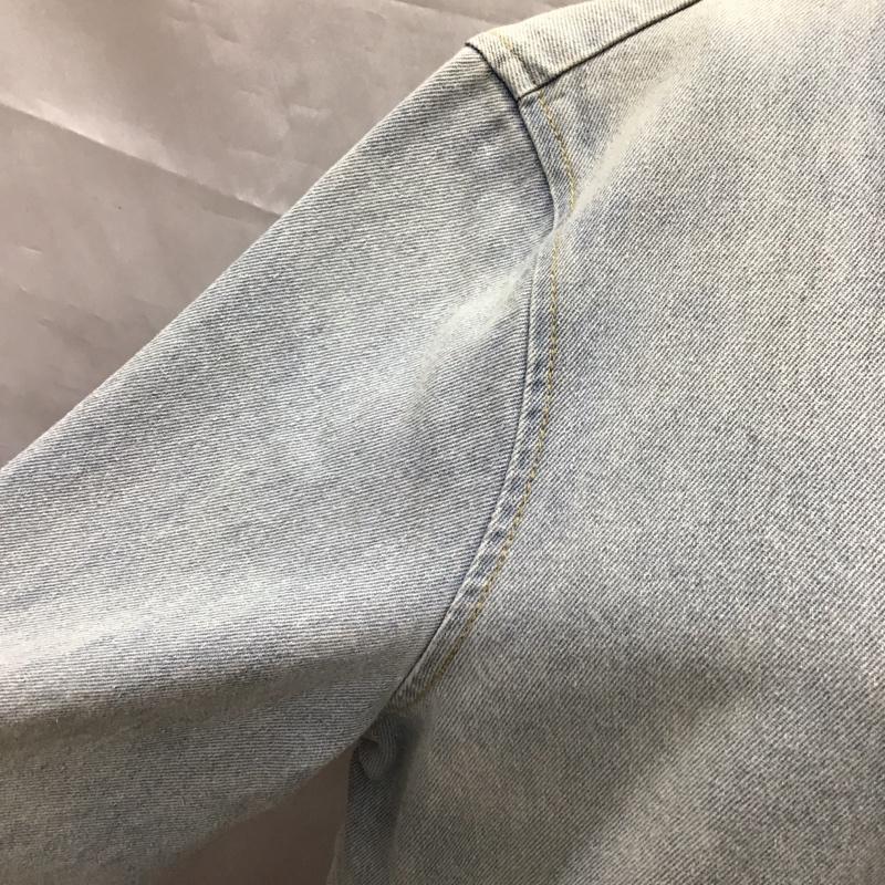 ザラ ZARA ジャケット、上着 ジャケット、ブレザー デニムジャケット ノーカラージャケット 長袖ジャケット ブルゾン S 無地 インディゴ / インディゴ / レディース USED 古着 中古 10117976