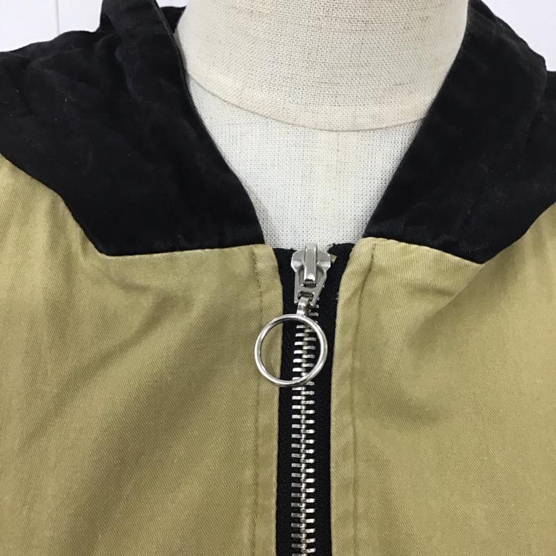 ジュエティ jouetie ジャケット、上着 ジャケット、ブレザー 081910300101-02 2WAY HOODIEワンピース ロング丈 バイカラー M 無地 黒 / ブラック / X ベージュ / ベージュ / レディース USED 古着 中古 10118799