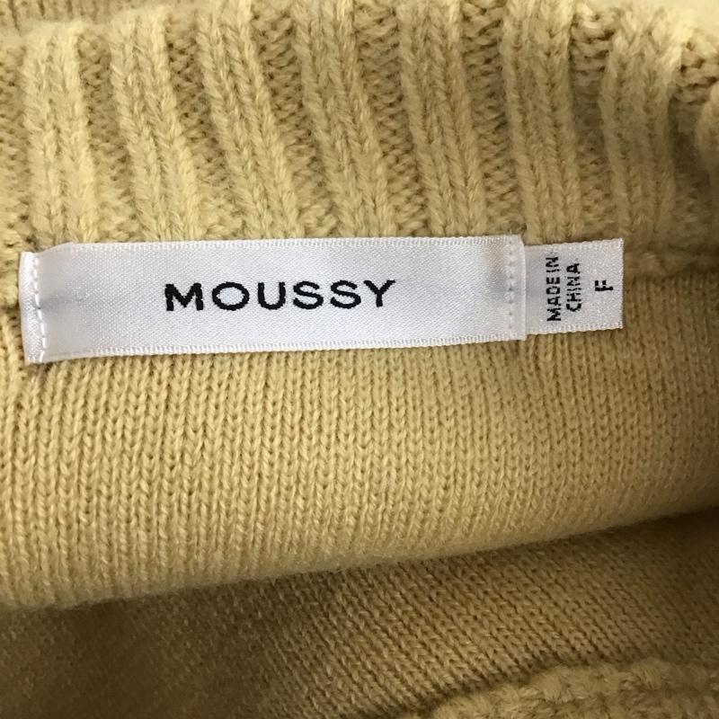 マウジー MOUSSY ニット、セーター 長袖 010EAS70-6640 LAYERED RIB セーター FREE 無地 黄 / イエロー / レディース USED 古着 中古 10123873