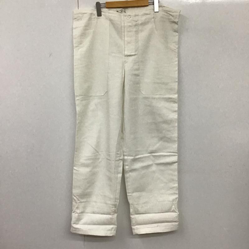 ミリタリー ミリタリー パンツ デニム、ジーンズ チェコ軍 コックパンツ ヘリンボーンツイール HBT 無地 白 / ホワイト / メンズ USED 古着 中古 10096719