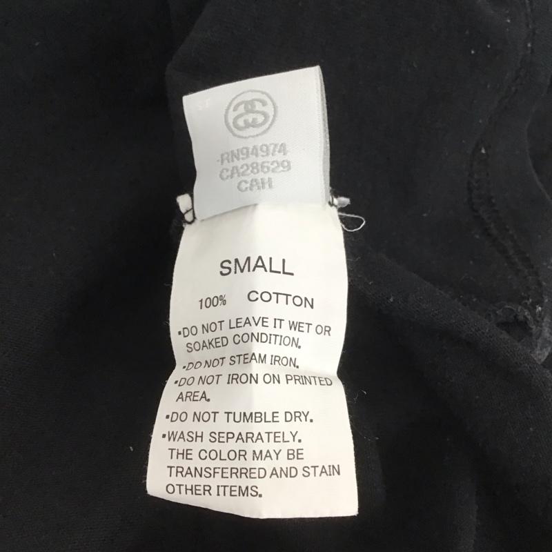 ステューシー STUSSY Tシャツ 半袖 半袖カットソー プリントTシャツ クルーネックカットソー S ロゴ、文字 黒 / ブラック / メンズ USED 古着 中古 10148264