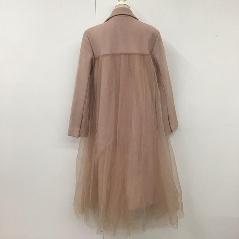 スナイデル SNIDEL コート コート一般 swfc184025 チュールコート アウター 1 無地 桃 / ピンク / レディース USED 古着 中古 10122817