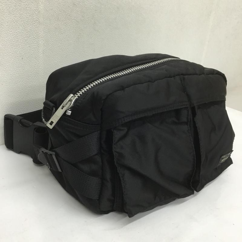 ポーター PORTER ウエストバッグ ウエストバッグ タンカー ウエストバッグ ロゴ、文字 黒 / ブラック / メンズ USED 古着 中古 10108213