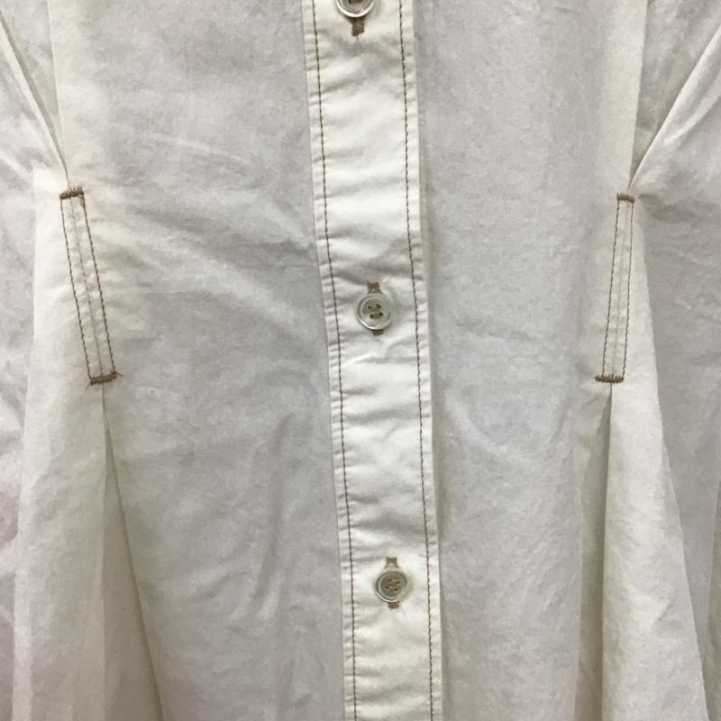 ローズバッド ROSE BUD シャツ、ブラウス 長袖 600-1110011 ノーカラー FREE 無地 白 / ホワイト / レディース USED 古着 中古 10108365