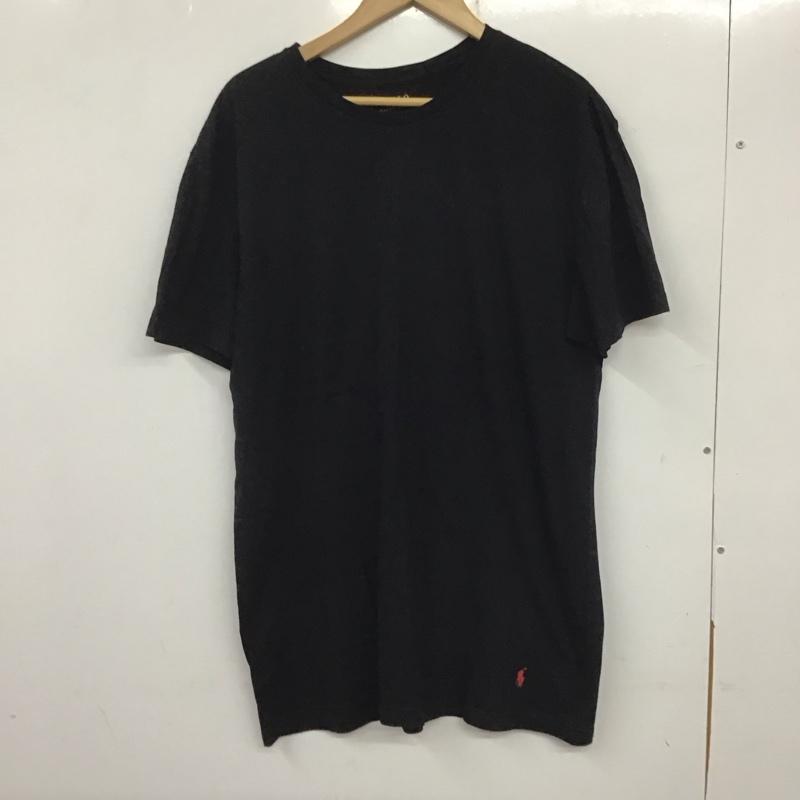 ポロラルフローレン POLO RALPH LAUREN Tシャツ 半袖 半袖カットソー 無地Tシャツ クルーネックカットソー L 無地 黒 / ブラック / メンズ USED 古着 中古 10138115