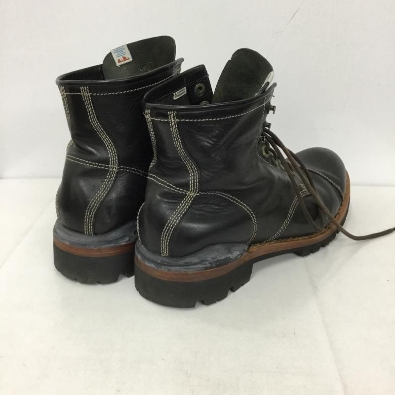 ビズビム VISVIM ブーツ ショートブーツ US10 レザー レースアップ US:10 無地 黒 / ブラック / メンズ USED 古着 中古 10130194