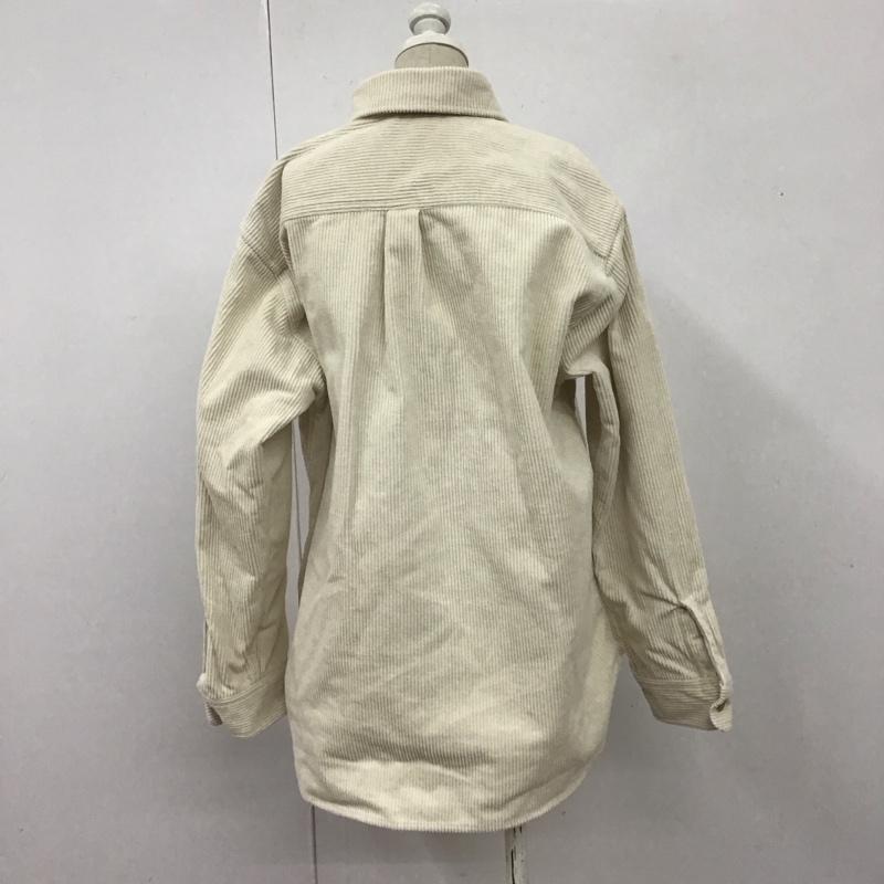 アングリッド Ungrid シャツ、ブラウス 長袖 111860451101 コーデュロイビッグシャツ FREE 無地 白 / ホワイト / レディース USED 古着 中古 10108499