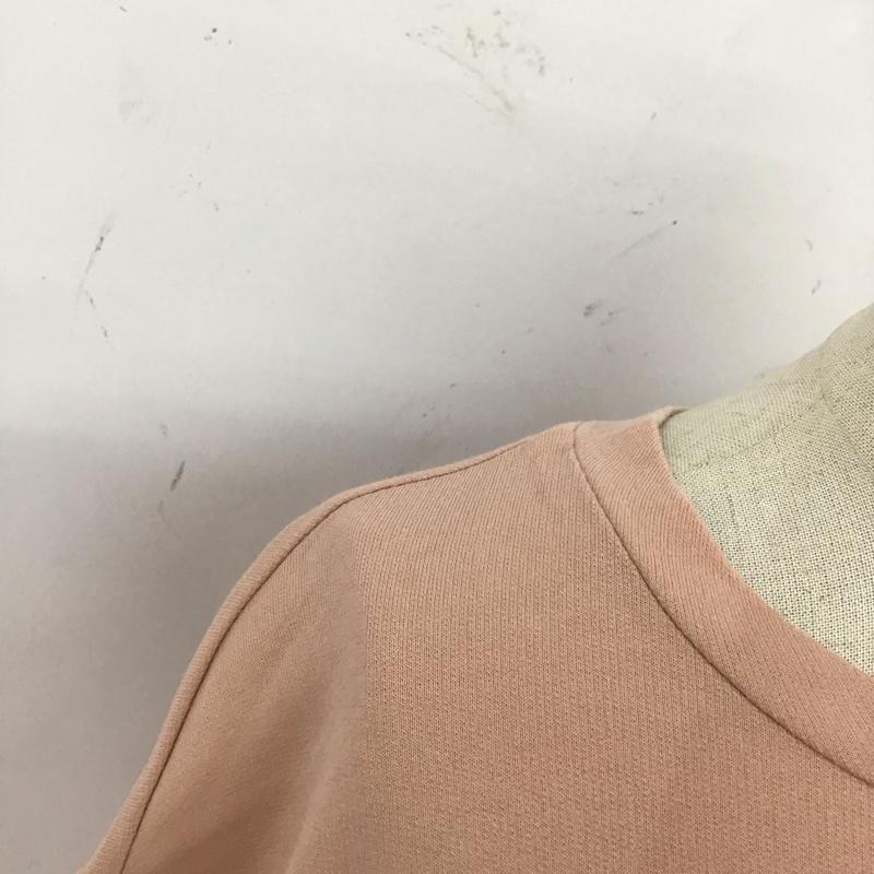 ザラ ZARA カットソー 長袖 1165 037 633 フレアスリーブ チュニック S 無地 桃 / ピンク / レディース USED 古着 中古 10117219