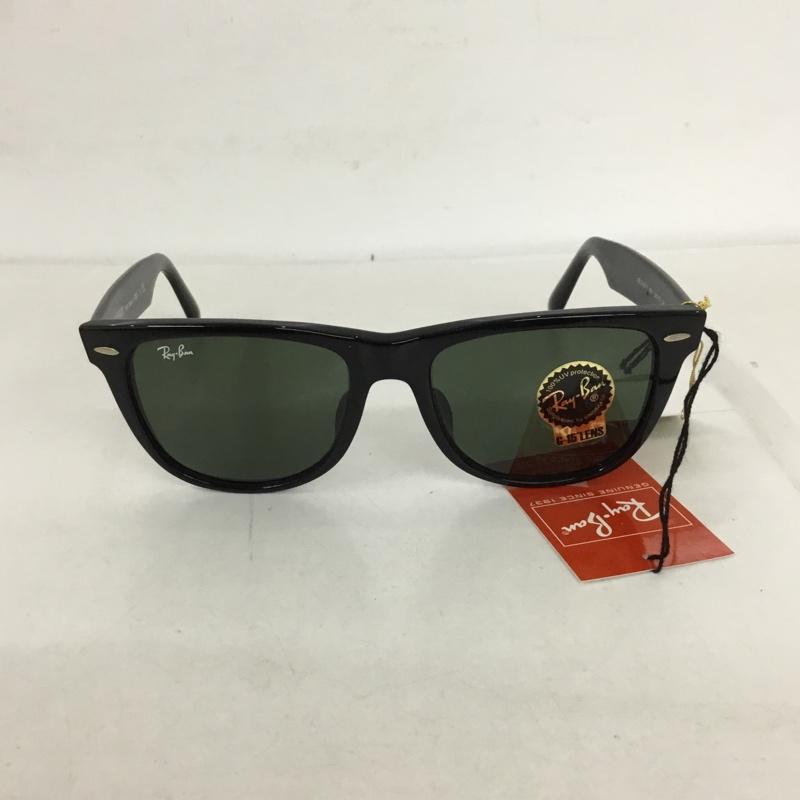 レイバン Ray-Ban めがね・サングラス サングラス RB2140-F WAYFARER カラーレンズ ロゴ、文字 黒 / ブラック / メンズ USED 古着 中古 10129403