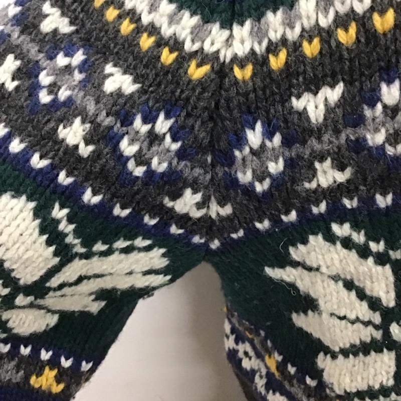 トミーヒルフィガー TOMMY HILFIGER カーディガン 長袖 長袖ニットカーディガン セーター 前開きボタンニットカーディガン S 総柄 マルチカラー / マルチカラー / メンズ USED 古着 中古 10111262
