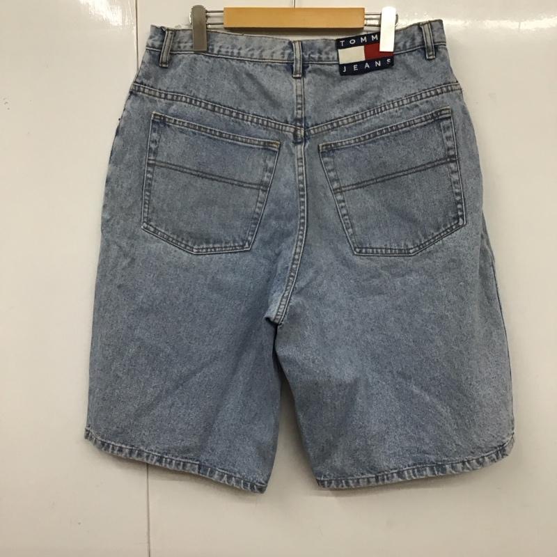 トミー ジーンズ TOMMY JEANS パンツ ショートパンツ デニムショートパンツ 90s 36 無地 水色 / ライトブルー / メンズ USED 古着 中古 10129923