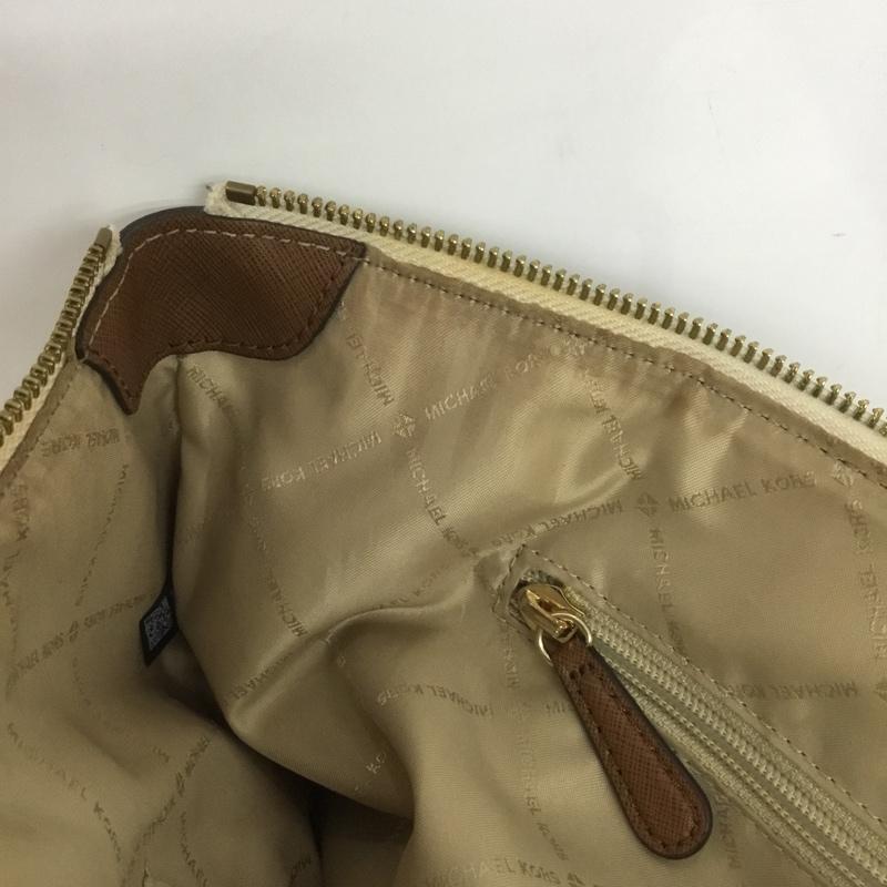 マイケルコース MICHAEL KORS トートバッグ トートバッグ 35F8GC6T7B シグネチャー ロゴ、文字 オフホワイト / オフホワイト / レディース USED 古着 中古 10140049