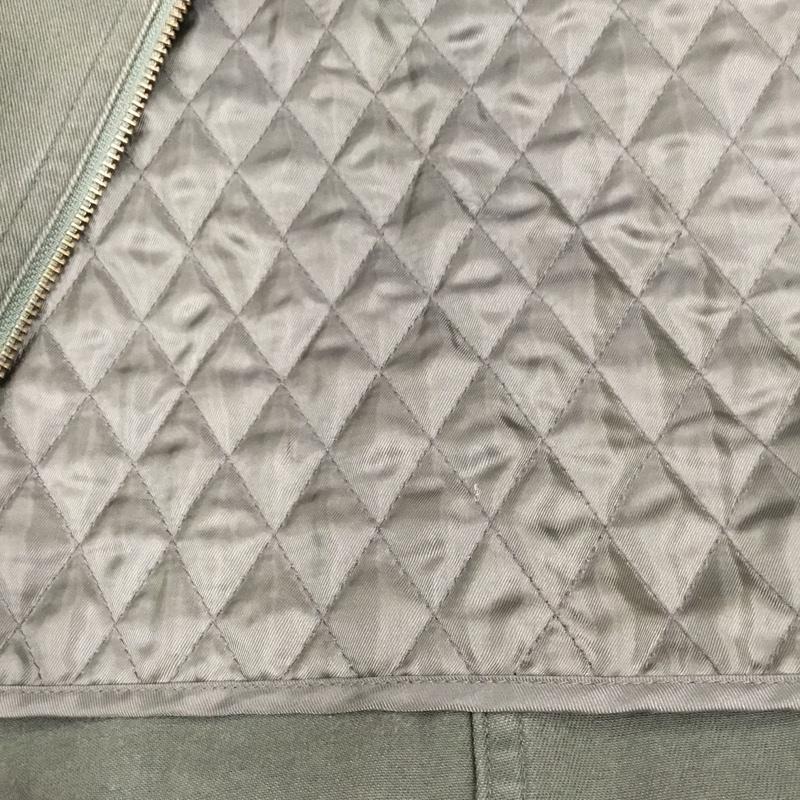 スピック&スパン Spick & Span ジャケット、上着 ジャケット、ブレザー ジップアップジャケット ジャンパー ノーカラージャケット カジュアルジャケット アウター 36 無地 カーキ / カーキ / レディース USED 古着 中古 10108290