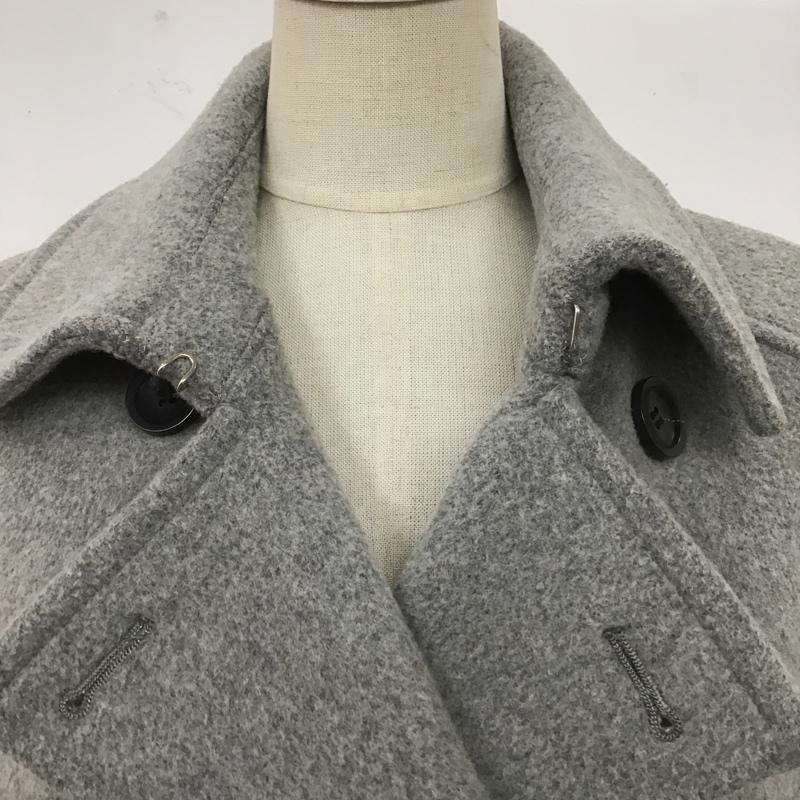 ナチュラルビューティーベーシック NATURAL BEAUTY BASIC コート ピーコート L 無地 灰 / グレー / レディース USED 古着 中古 10105716