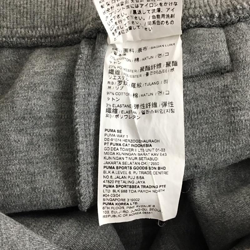 プーマ PUMA パンツ ワークパンツ、ペインターパンツ 762244-03 スウェットパンツ ワイドパンツ L ロゴ、文字 灰 / グレー /  メンズ USED 古着 中古 10122789