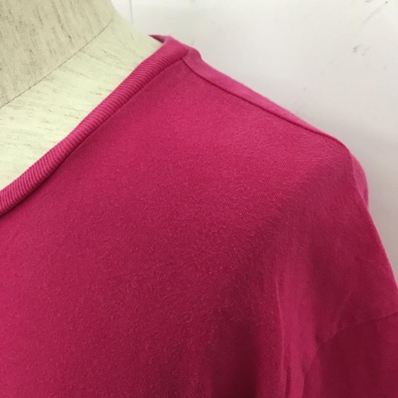 ポロラルフローレン POLO RALPH LAUREN Tシャツ 半袖 半袖カットソー プリントTシャツ クルーネックカットソー L ロゴ、文字 桃 / ピンク /  メンズ USED 古着 中古 10109974