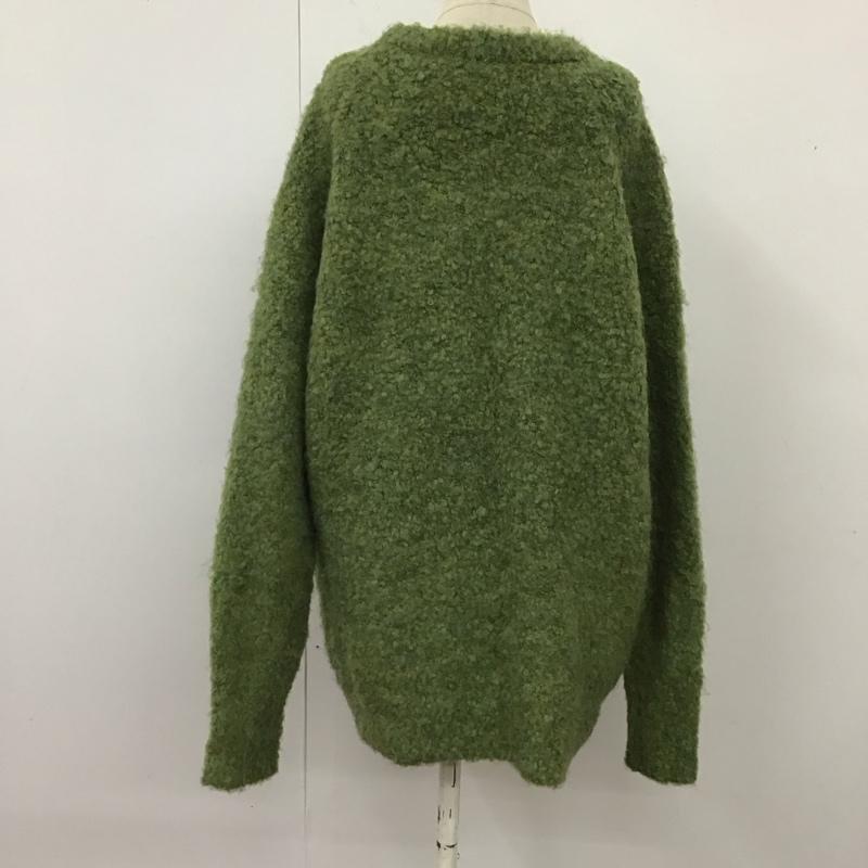 フリークスストア FREAK S STORE ニット、セーター 長袖 長袖ニットカットソー ニット セーター クルーネックニット FREE 無地 緑 / グリーン / レディース USED 古着 中古 10120940