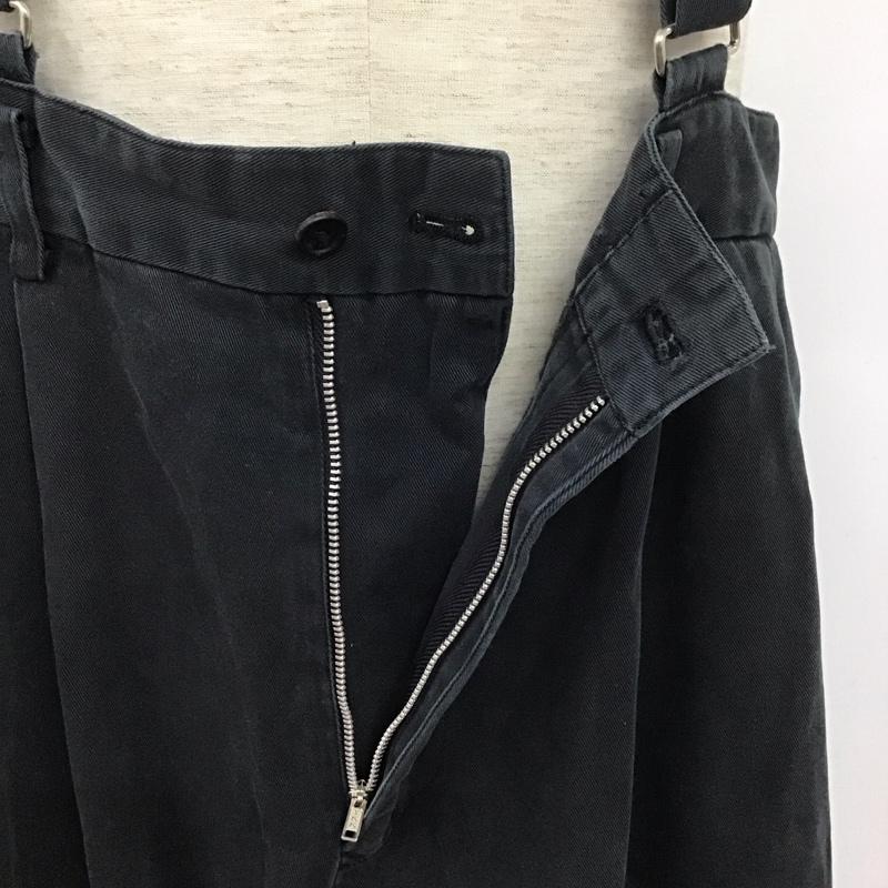 ワイズフォーメン Y s for men ボトムス ボトムス サスペンダー付きパンツ コットン M 無地 黒 / ブラック / メンズ USED 古着 中古 10107980