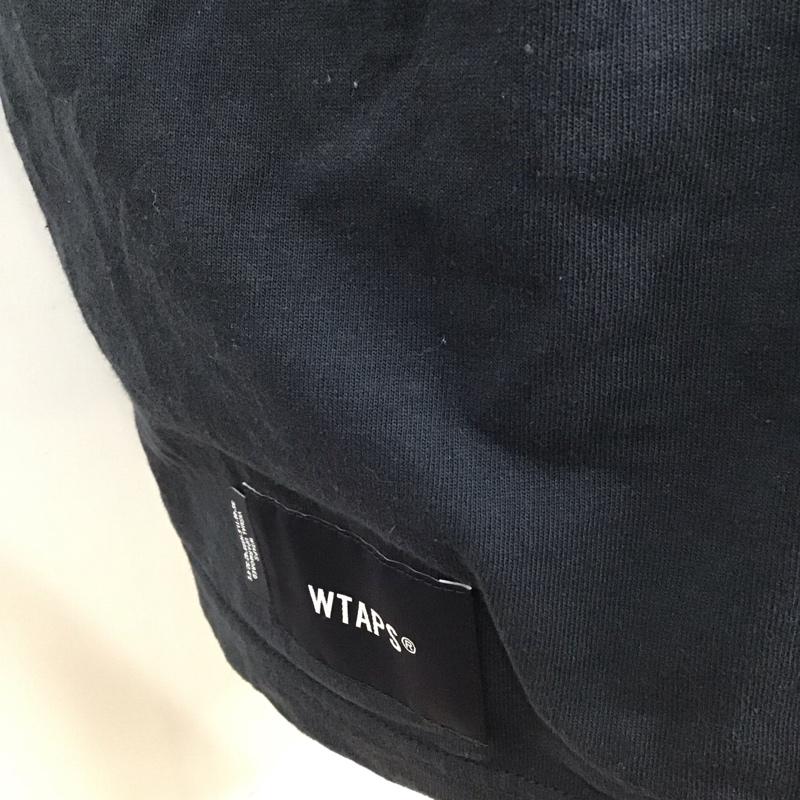 ダブルタップス WTAPS Tシャツ 半袖 半袖カットソー プリントTシャツ クルーネックカットソー ロゴ、文字 紺 / ネイビー / メンズ USED 古着 中古 10112483