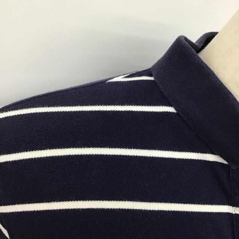 ポロバイラルフローレン Polo by RALPH LAUREN ポロシャツ 半袖 L ボーダー柄 紺 / ネイビー / メンズ USED 古着 中古 10128257