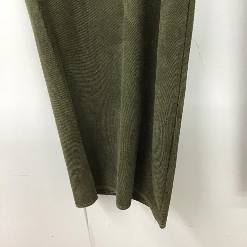 ニコアンド niko and... パンツ スラックス フェイクスエードイージーPT L 無地 カーキ / カーキ /  メンズ USED 古着 中古 10128330