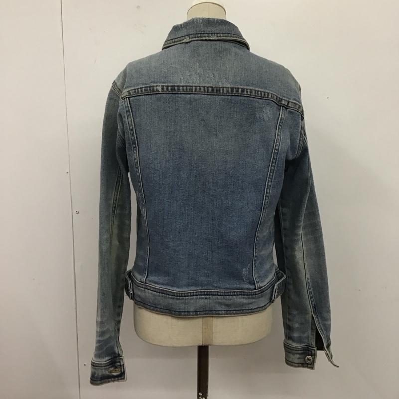 ザラ ZARA ジャケット、上着 ジャケット、ブレザー 4979 022 406 デニムジャケット S ダメージ加工 青 / ブルー / レディース USED 古着 中古 10109698