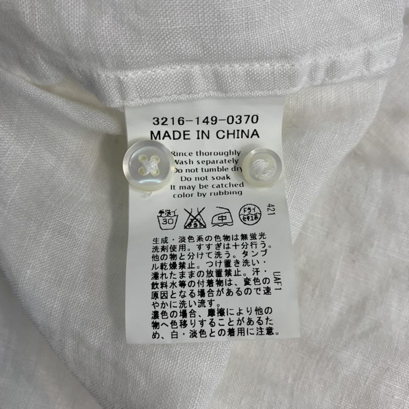 グリーンレーベルリラクシング green label relaxing シャツ、ブラウス 半袖 L 無地 白 / ホワイト / メンズ USED 古着 中古 10039241