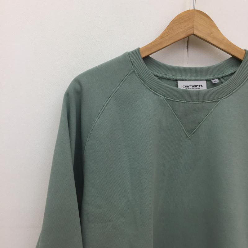 カーハートダブリューアイピー Carhartt WIP トレーナー 長袖 Chase Sweat IO26383.1R1.XX.03 XL ロゴ、文字 X 刺繍 カーキ / カーキ / メンズ USED 古着 中古 10136365